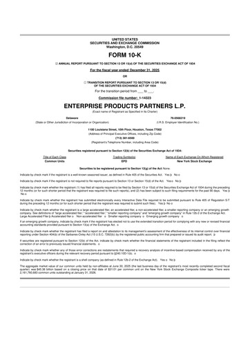 Thumbnail Enterprise Products 10-K Annual Report 2025