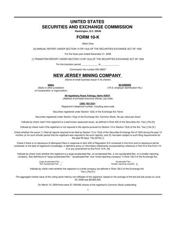 Vorschaubild Idaho Strategic Resources 10-K Jahresbericht 