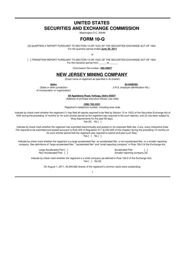 Thumbnail Idaho Strategic Resources 10-Q Quarterly Report FY2011 