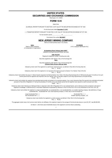 Vorschaubild Idaho Strategic Resources 10-K Jahresbericht 2011