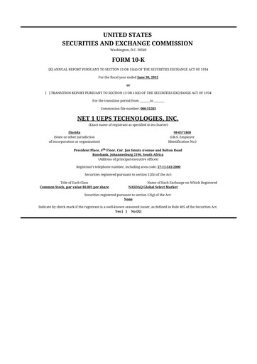 Thumbnail Lesaka Technologies 10-K Annual Report 2012