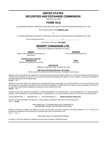 Thumbnail eXp World Holdings
 10-Q Quarterly Report FY2013 