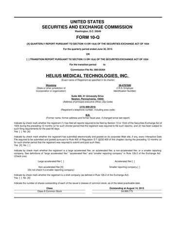 Miniature Solana Company 10-Q Rapport trimestriel 2016 