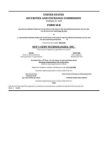 Thumbnail Lesaka Technologies 10-K Annual Report 2015