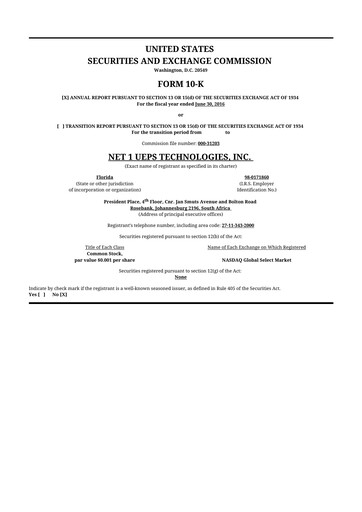 Thumbnail Lesaka Technologies 10-K Annual Report 2016