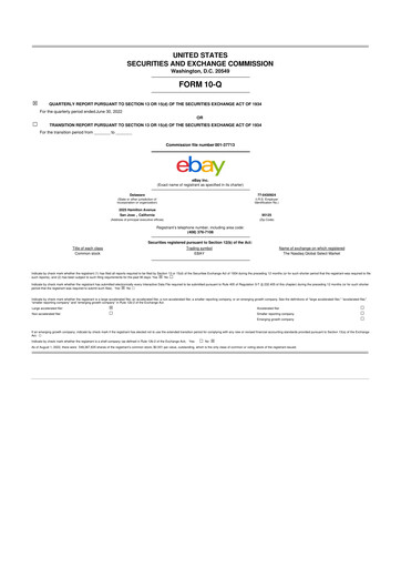 Thumbnail eBay 10-Q Quarterly Report FY2022 