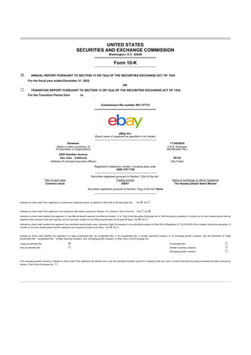 Thumbnail eBay 10-K Annual Report 2022