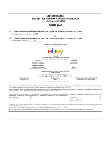 Thumbnail eBay 10-Q Quarterly Report FY2023 