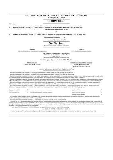 Thumbnail Netflix 10-K Annual Report 2017