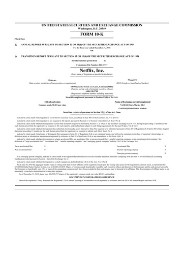 Thumbnail Netflix 10-K Annual Report 2018