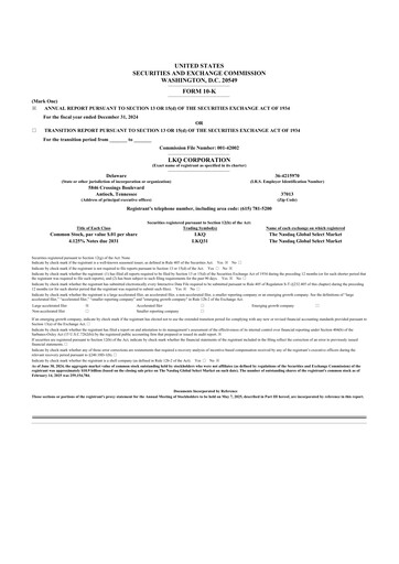 Thumbnail LKQ Corporation 10-K Annual Report 2024