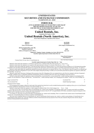 Thumbnail United Rentals
 10-K Annual Report 2017