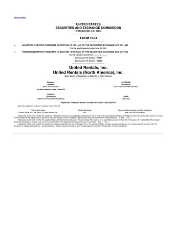 Miniature United Rentals
 10-Q Rapport trimestriel 2026 