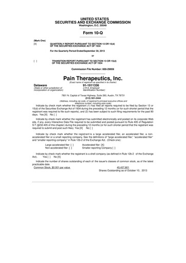 Thumbnail Cassava Sciences
 10-Q Quarterly Report FY2013 