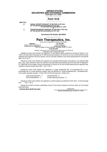 Thumbnail Cassava Sciences
 10-Q Quarterly Report FY2014 