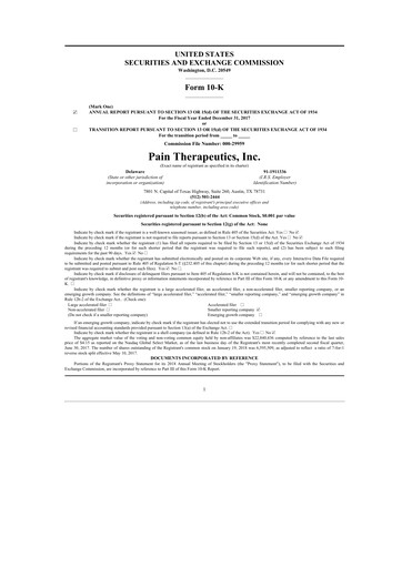 Thumbnail Cassava Sciences
 10-K Annual Report 2017