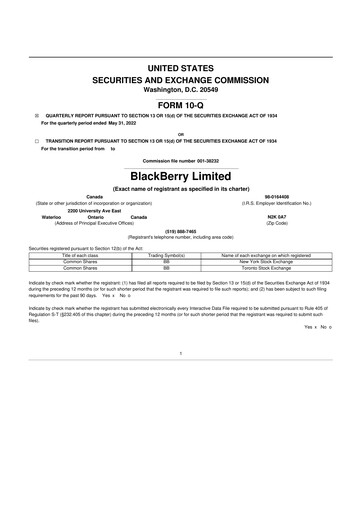 Thumbnail BlackBerry 10-Q Quarterly Report FY2023 