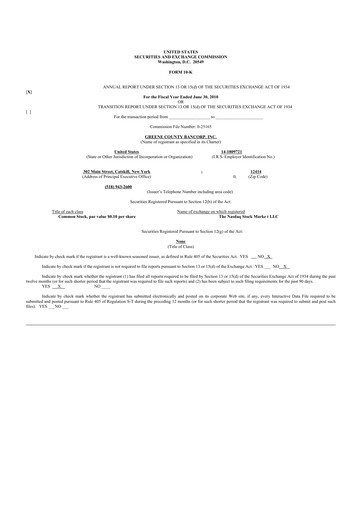 Thumbnail Greene County Bancorp 10-K Annual Report 