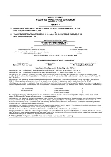 Thumbnail Red River Bancshares 10-K Annual Report 2025