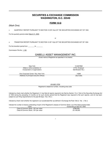 Thumbnail GAMCO Investors
 10-Q Quarterly Report FY 