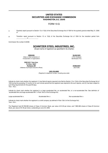 Thumbnail Radius Recycling 10-Q Quarterly Report FY 