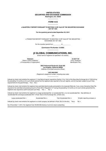 Miniature Ziff Davis 10-Q Rapport trimestriel 2010 