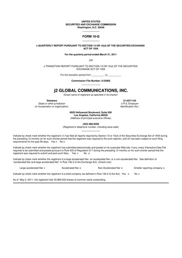 Miniature Ziff Davis 10-Q Rapport trimestriel 2011 