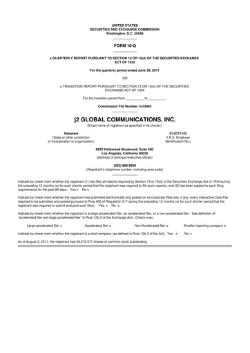 Miniature Ziff Davis 10-Q Rapport trimestriel 2011 