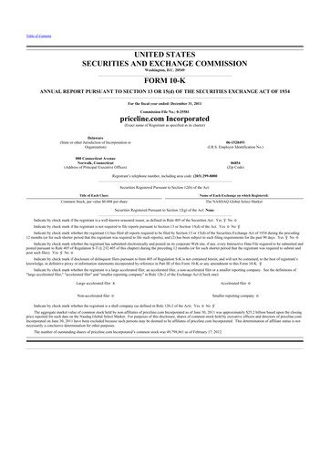 Thumbnail Booking Holdings (Booking.com) 10-K Annual Report 2011