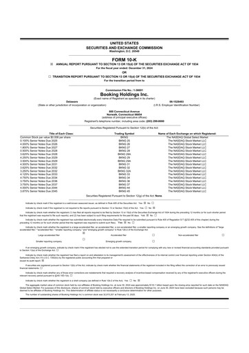 Thumbnail Booking Holdings (Booking.com) 10-K Annual Report 2024