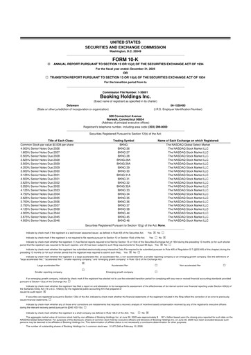 Thumbnail Booking Holdings (Booking.com) 10-K Annual Report 2025