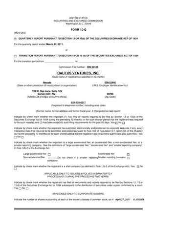 Thumbnail Actinium Pharmaceuticals 10-Q Quarterly Report FY 