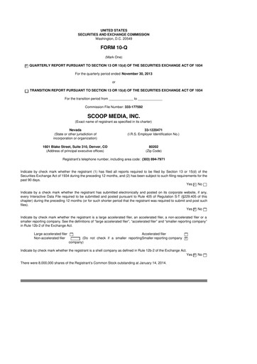 Thumbnail Global Medical REIT
 10-Q Quarterly Report FY 