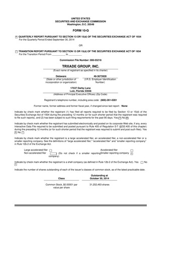 Thumbnail Scienture Holdings 10-Q Quarterly Report FY2014 