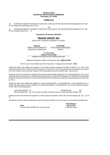 Thumbnail Scienture Holdings 10-Q Quarterly Report FY2015 