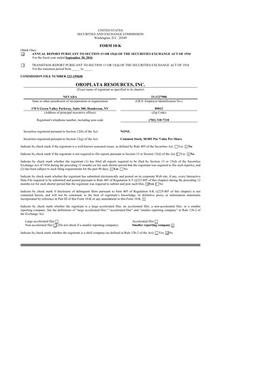 Thumbnail American Battery Technology Company 10-K Annual Report 2016