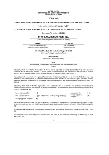 Thumbnail American Battery Technology Company 10-Q Quarterly Report FY2018 