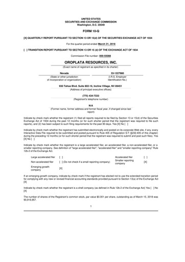 Thumbnail American Battery Technology Company 10-Q Quarterly Report FY2018 