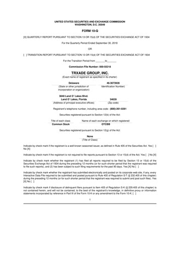 Thumbnail Scienture Holdings 10-Q Quarterly Report FY2018 