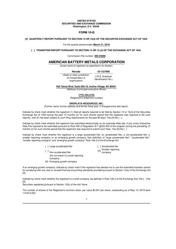 Thumbnail American Battery Technology Company 10-Q Quarterly Report FY 