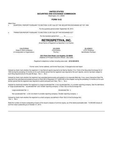 Thumbnail Outdoor Holding Company
 10-Q Quarterly Report FY 