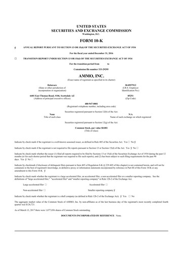 Thumbnail Outdoor Holding Company
 10-K Annual Report 2016