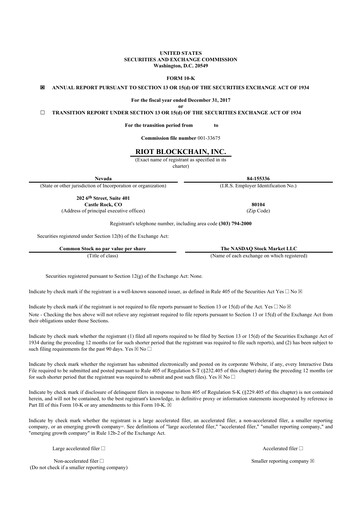 Thumbnail Riot Platforms 10-K Annual Report 2017