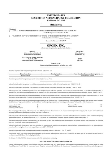 Thumbnail OpGen
 10-K Annual Report 2022
