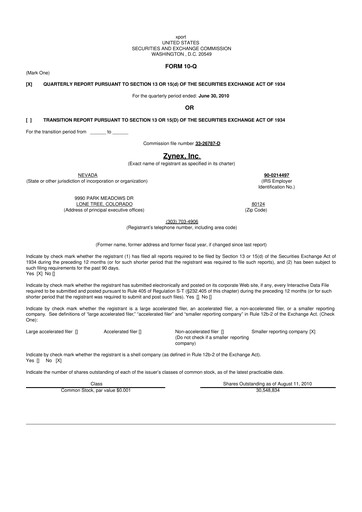 Thumbnail Zynex 10-Q Quarterly Report FY 