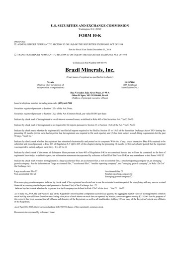 Thumbnail Atlas Lithium 10-K Annual Report 2018