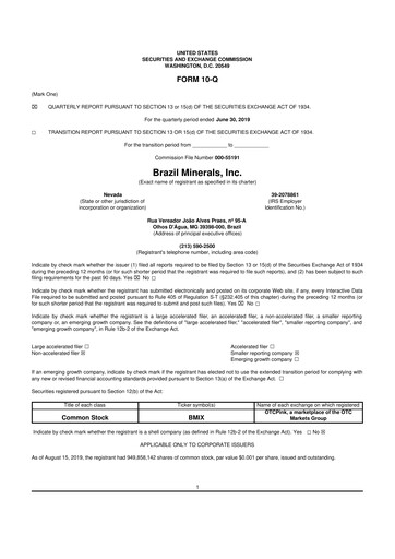 Thumbnail Atlas Lithium 10-Q Quarterly Report FY2019 
