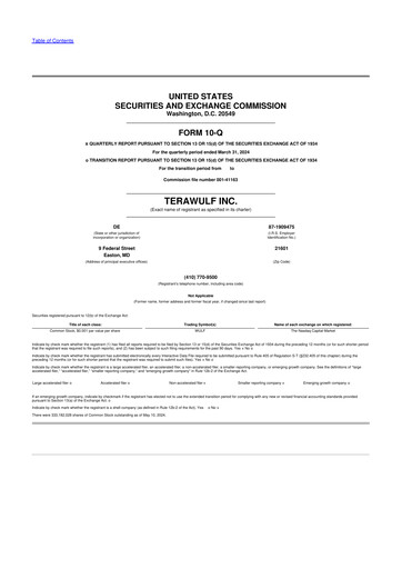 Miniature TeraWulf 10-Q Rapport trimestriel 2024 