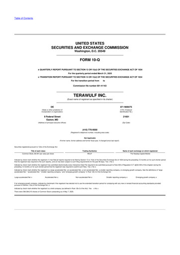 Miniature TeraWulf 10-Q Rapport trimestriel 2025 