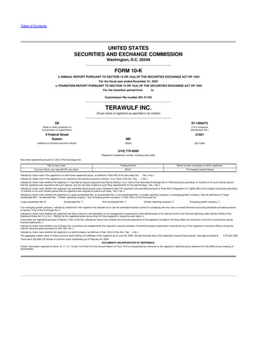 Miniature TeraWulf 10-K Rapport annuel 2025